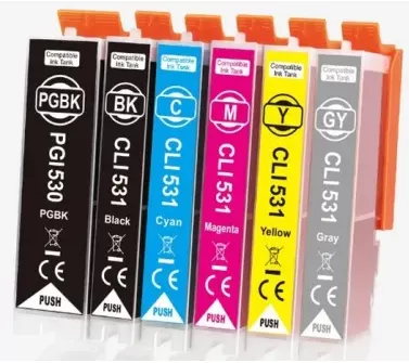 Pack 6 Cartuchos Tinta Canon PGI-530 / CLI-531 Compatibles